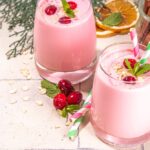 filling smoothie with protein fiber and healthy fat ingredients