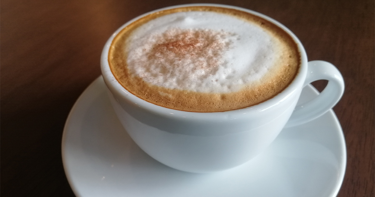 cappuccino coffee in Verona WI with smooth espresso and foam